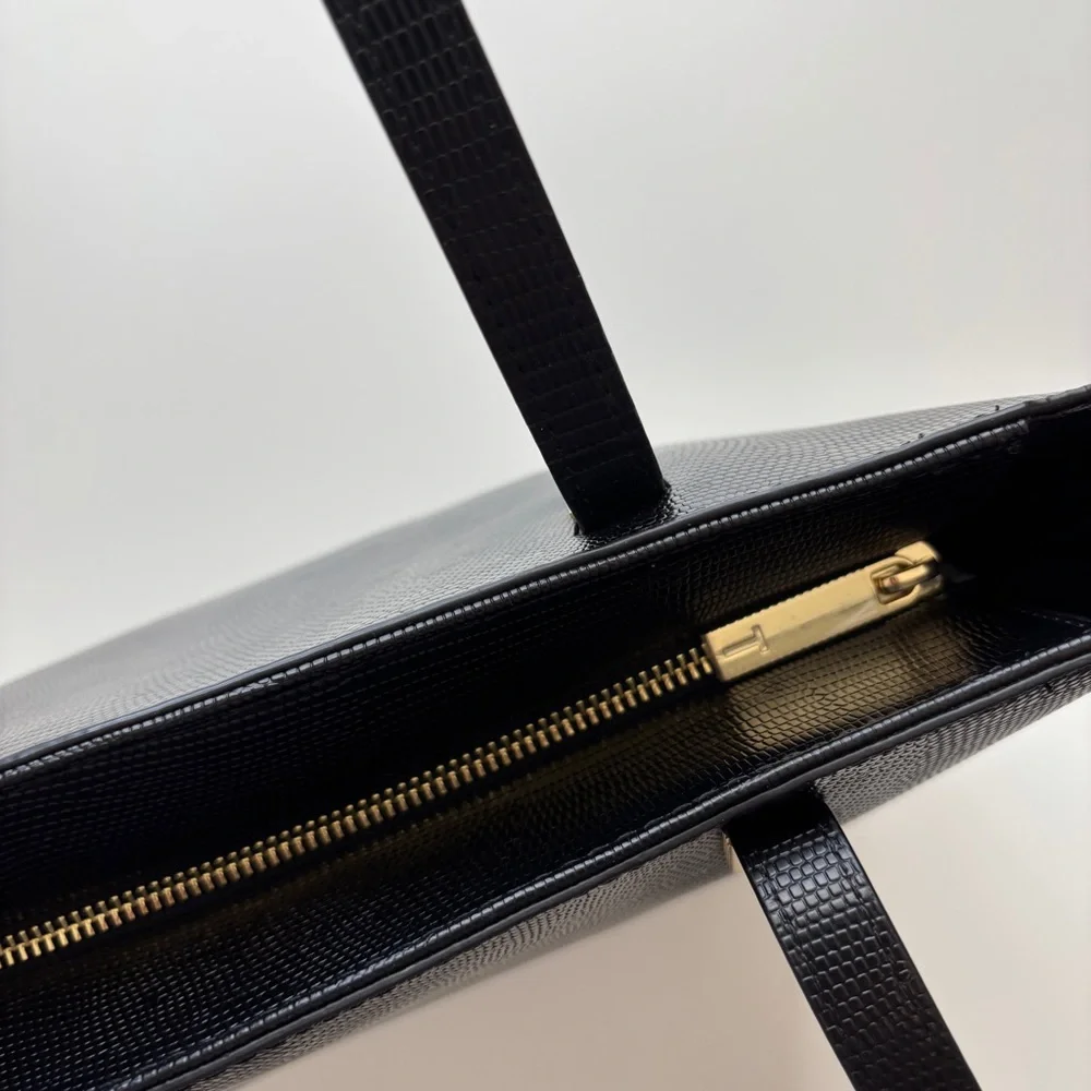 Ted Baker Black leather pebble‎ Textured Delma shopper Tote Bag